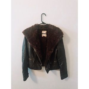 Dark Brown | Vegan Leather Jacket